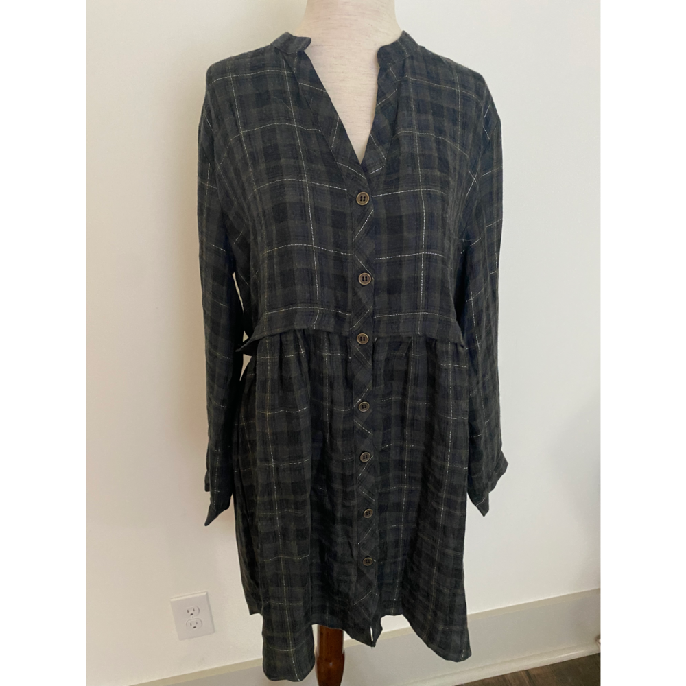 Zara plaid oversized dress